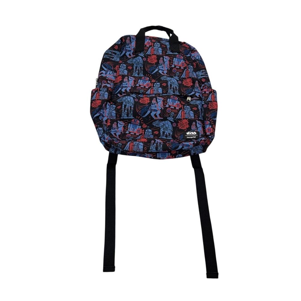 Loungefly Star Wars Empire Strikes Back 40th Anniversary Print Nylon Backpack - Picture 2 of 10